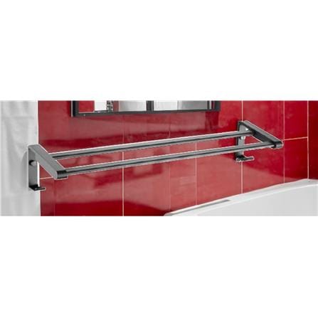 MODERN DEPOT DOUBLE TOWEL BAR ATF-1302-MG GUN METAL
