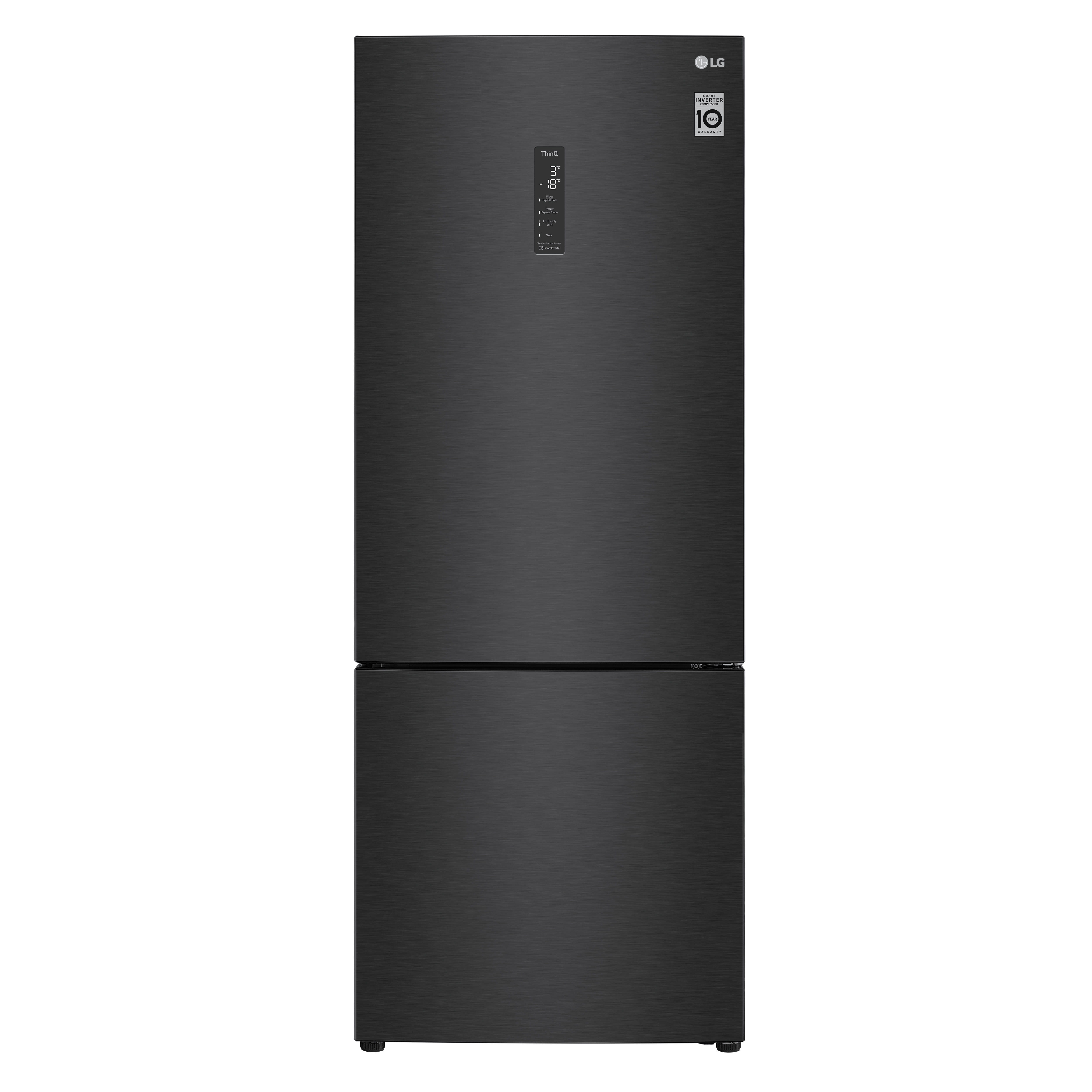 LG 2 DOOR REFRIGERATOR GC-B569NQCM 462L MATTE BLACK
