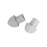 TARA ALUMINUM CORNER CONNECTOR FOR TRIM ROUND SHAPE 9MM MATT SIL