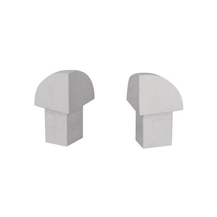 TARA ALUMINUM CORNER CONNECTOR FOR TRIM ROUND SHAPE 9MM MATT SIL