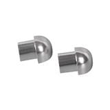 TARA ALUMINUM CORNER CONNECTOR FOR TRIM ROUND SHAPE 12MM POLISHED SILVER