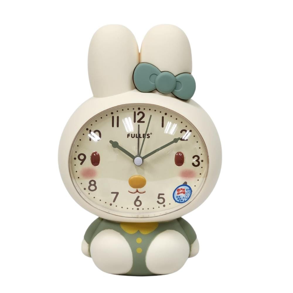 ECHT 5 INCH ALARM CLOCK FOR KIDS CARTOON RABBIT GREEN