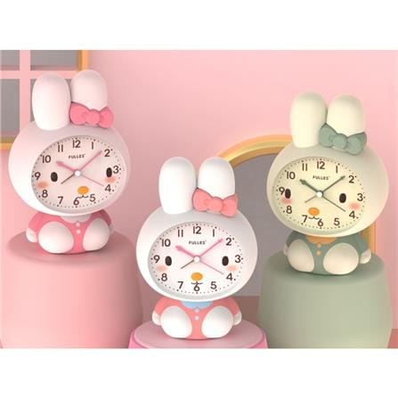 ECHT 5 INCH ALARM CLOCK FOR KIDS CARTOON RABBIT GREEN