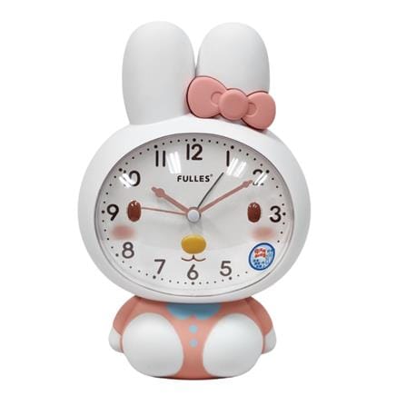 ECHT 5 INCH ALARM CLOCK FOR KIDS CARTOON RABBIT WHITE