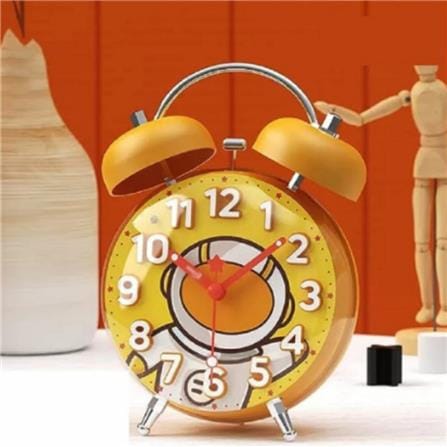 ECHT 4 INCH ALARM CLOCK FOR KIDS CARTOON GALAXY YELLOW