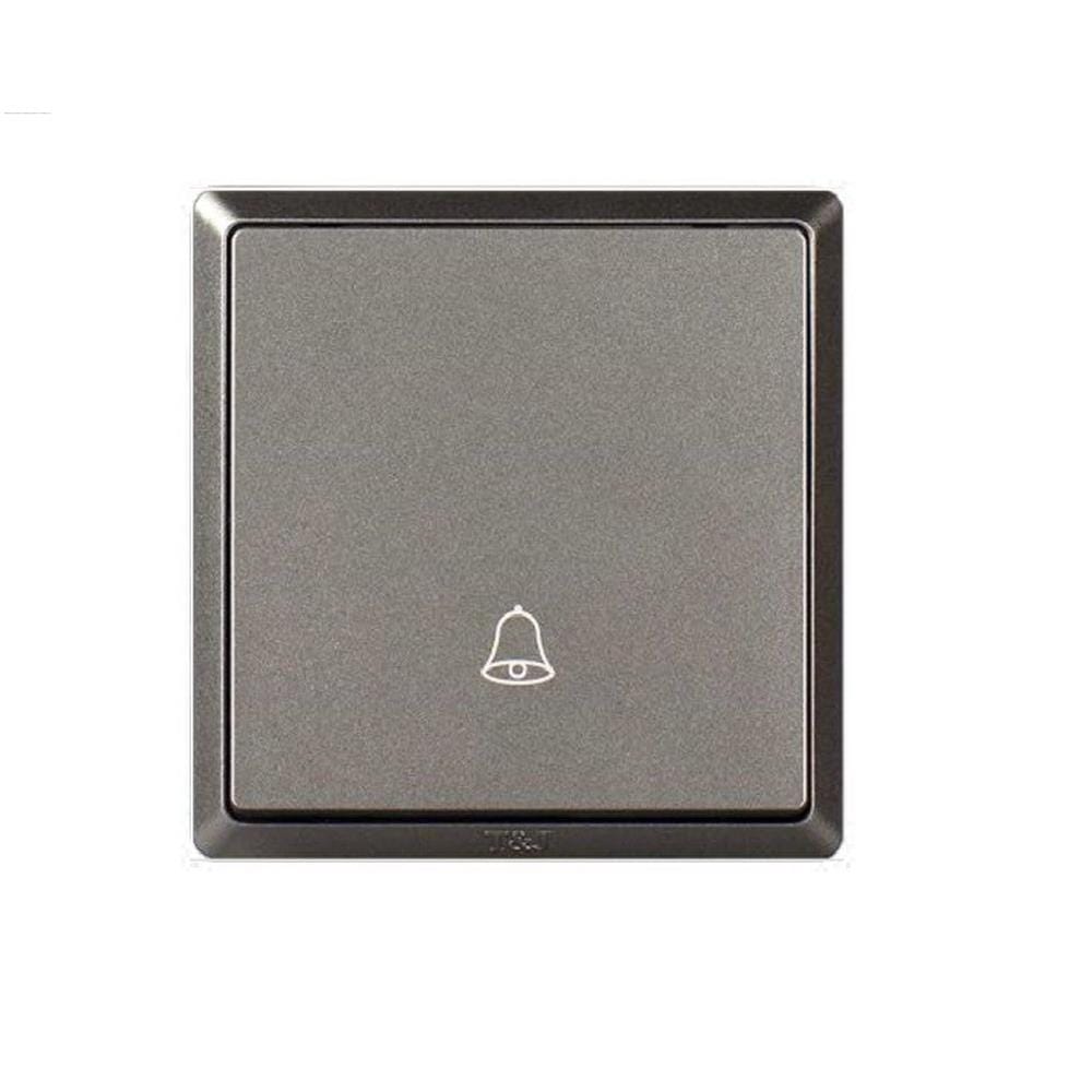 16A 250V 1 GANG BELL SWITCH CHAMPAGNE GREY HC2711-B-ST5 INFINIT T&J