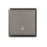 16A 250V 1 GANG BELL SWITCH CHAMPAGNE GREY HC2711-B-ST5 INFINIT T&J