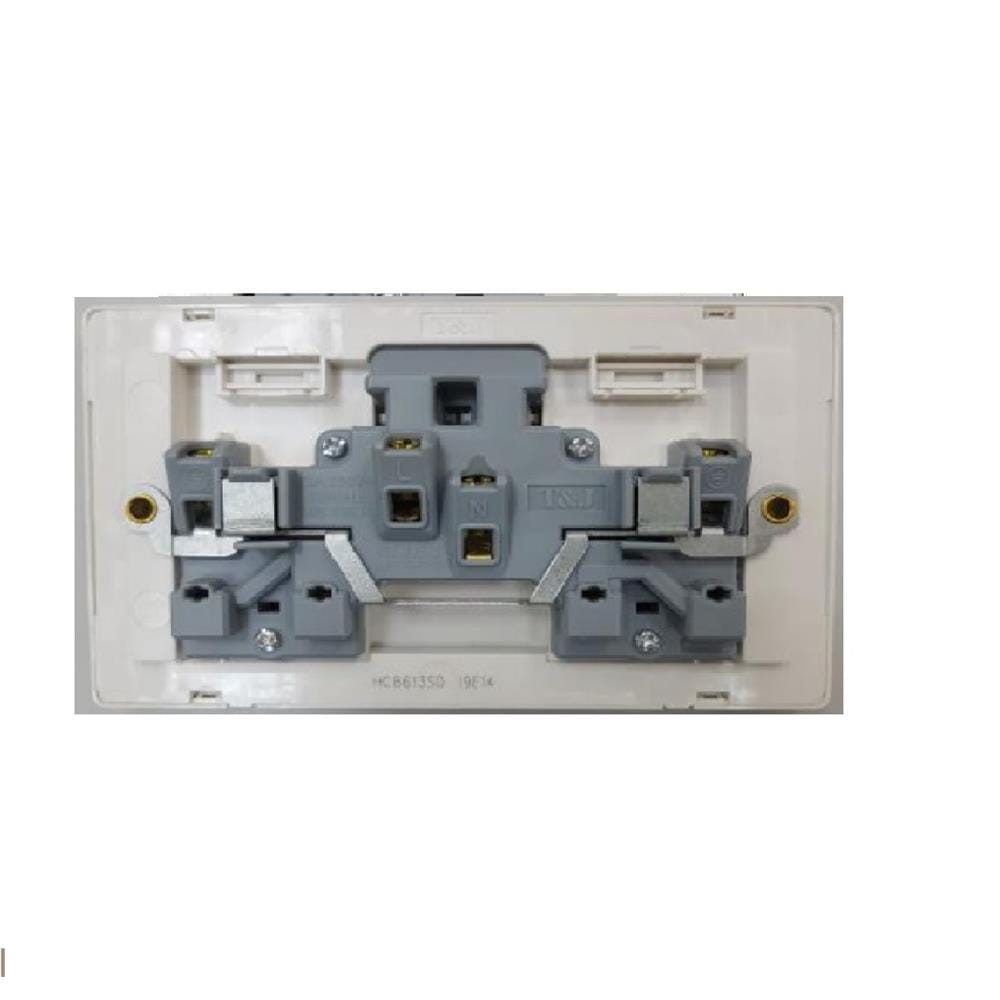 13A 2G SWITCH SOCKET DARK CHAMPAGNE HC8613SD-PS7 INFINIT T&J
