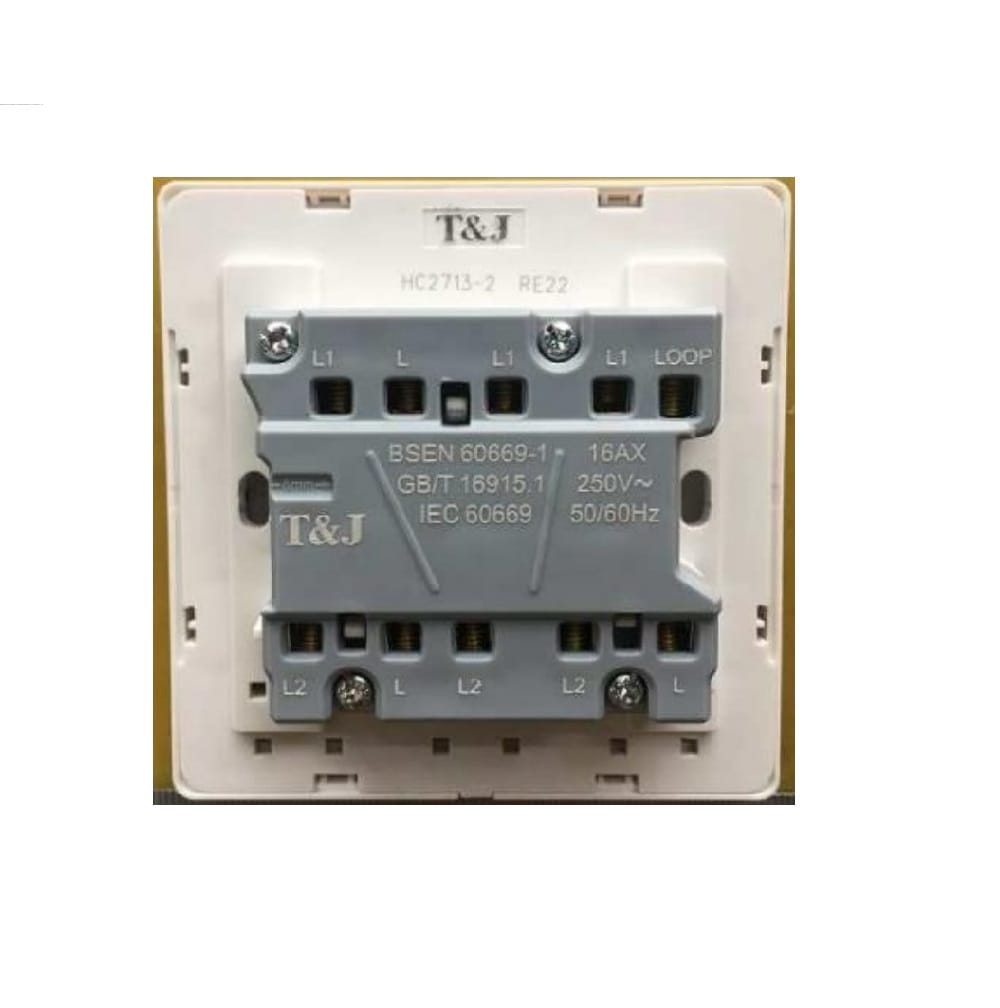 16A 3G 2W SWITCH HC2713-2-ST5 INFINIT T&J