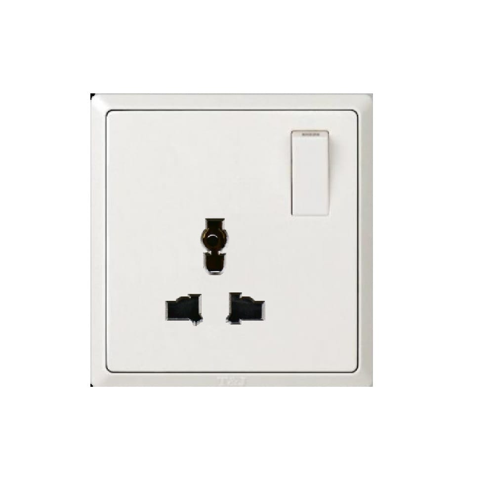 13A 1G UNI SWITCH SOCKET HC8318S-WH INFINIT T&J