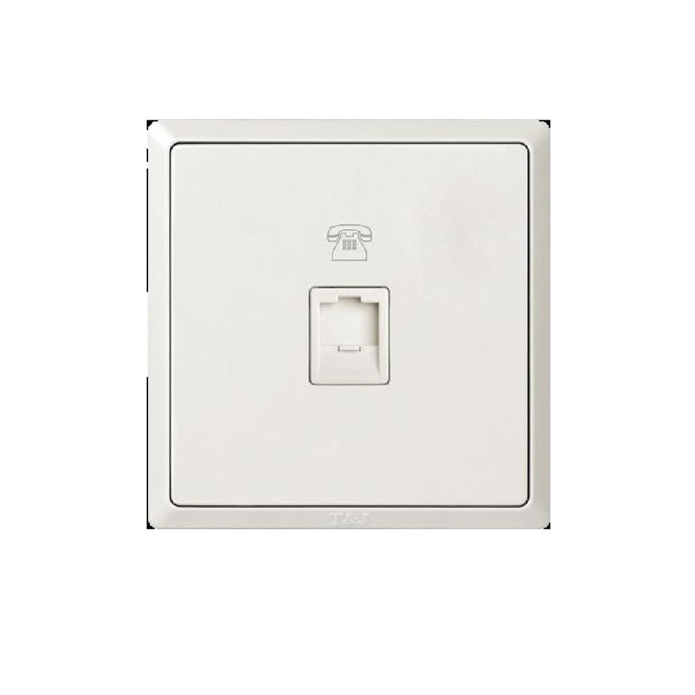 1 GANG RJ12 PHONE SOCKET WHITE HC4201-TU-WH INFINIT T&J