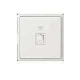 1 GANG RJ12 PHONE SOCKET WHITE HC4201-TU-WH INFINIT T&J