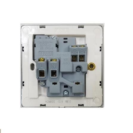 13A 1 GANG SWITCH SOCKET DARK CHAMPAGNE HC8613S-PS7 INFINIT T&J