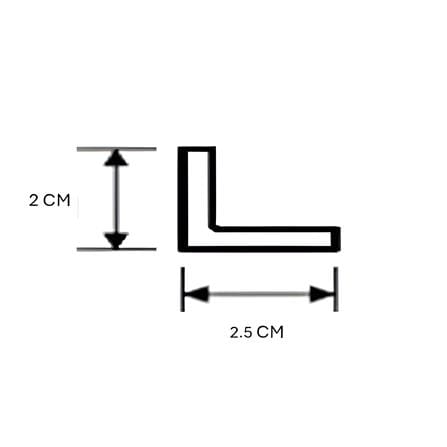 ECOCLASS L PROFILE FOR WALL LINE A4-102 300X2CM 1pc