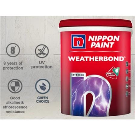 NIPPON WEATHERBOND QUARTZ BASE A 0.86L EXTERIOR PAINT