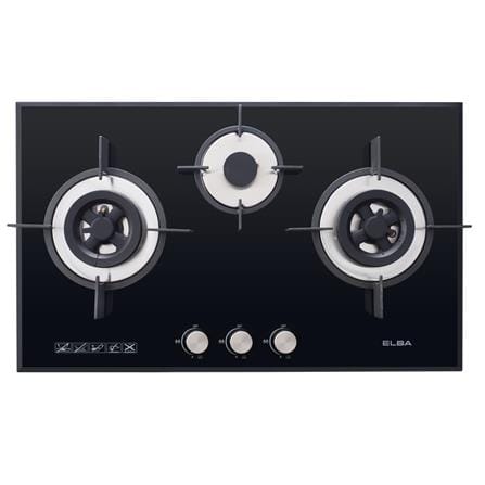 ELBA GAS HOB EGH-K8943G(BK) 3BURNERS 5.0KW 76CM