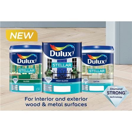 DULUX STELLAR HIGH GLOSS ENAMEL PAINT BASE A 1 LITRE