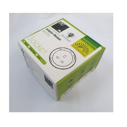 YETPLUS AC2101 BRITISH 13A GLASS SOCKET BLACK