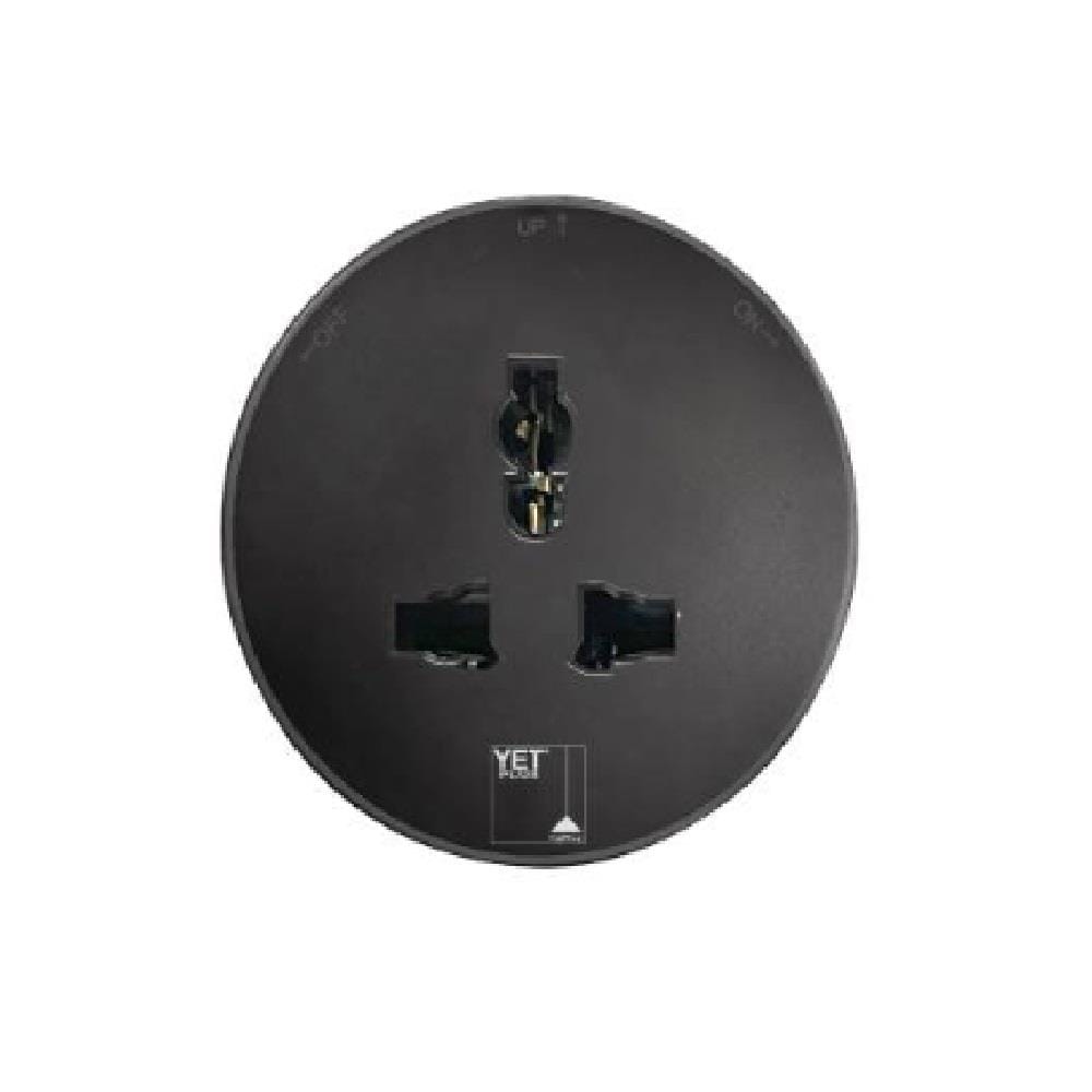 YETPLUS AC2202 MULTI 13A SOCKET DARK GREY