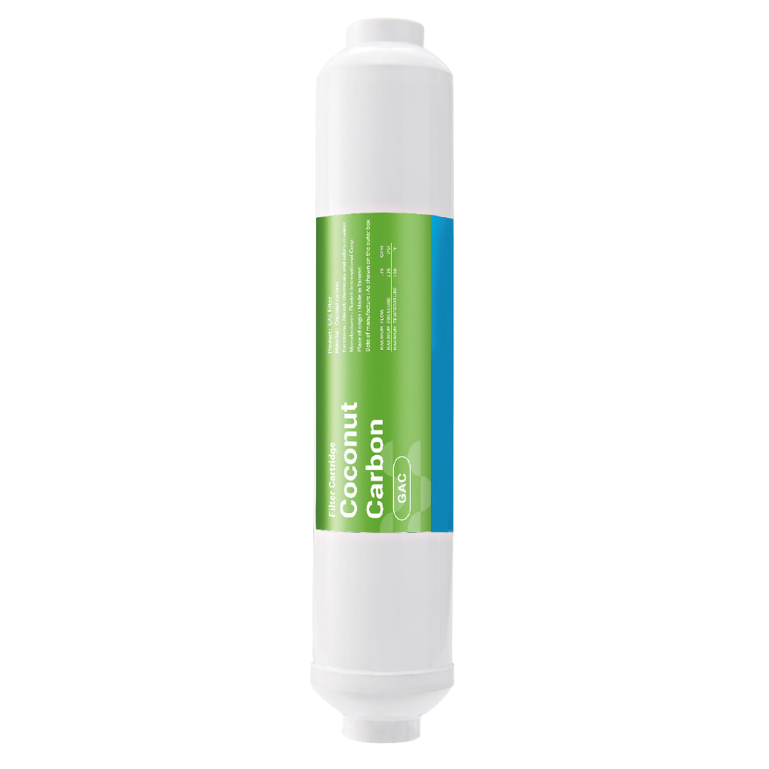 VALINA WATER FILTER REPLACEMENT CARTRIDGE POST CARBON 2.5"