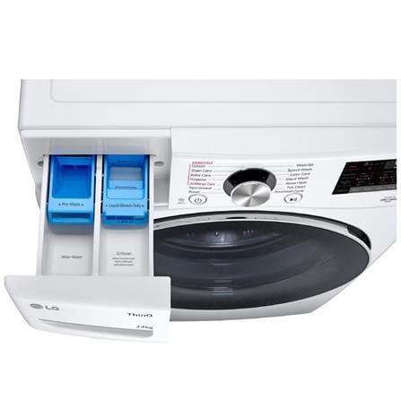 LG FRONT LOAD WASHING MACHINE F2724SVRW 24KG WHITE