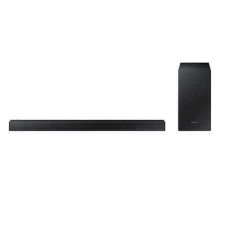 SAMSUNG SOUND BAR HW-T420/XM WITH WIRELESS SUBWOOFER; POWERFUL BASS, SMART SOUND (2.1CH)