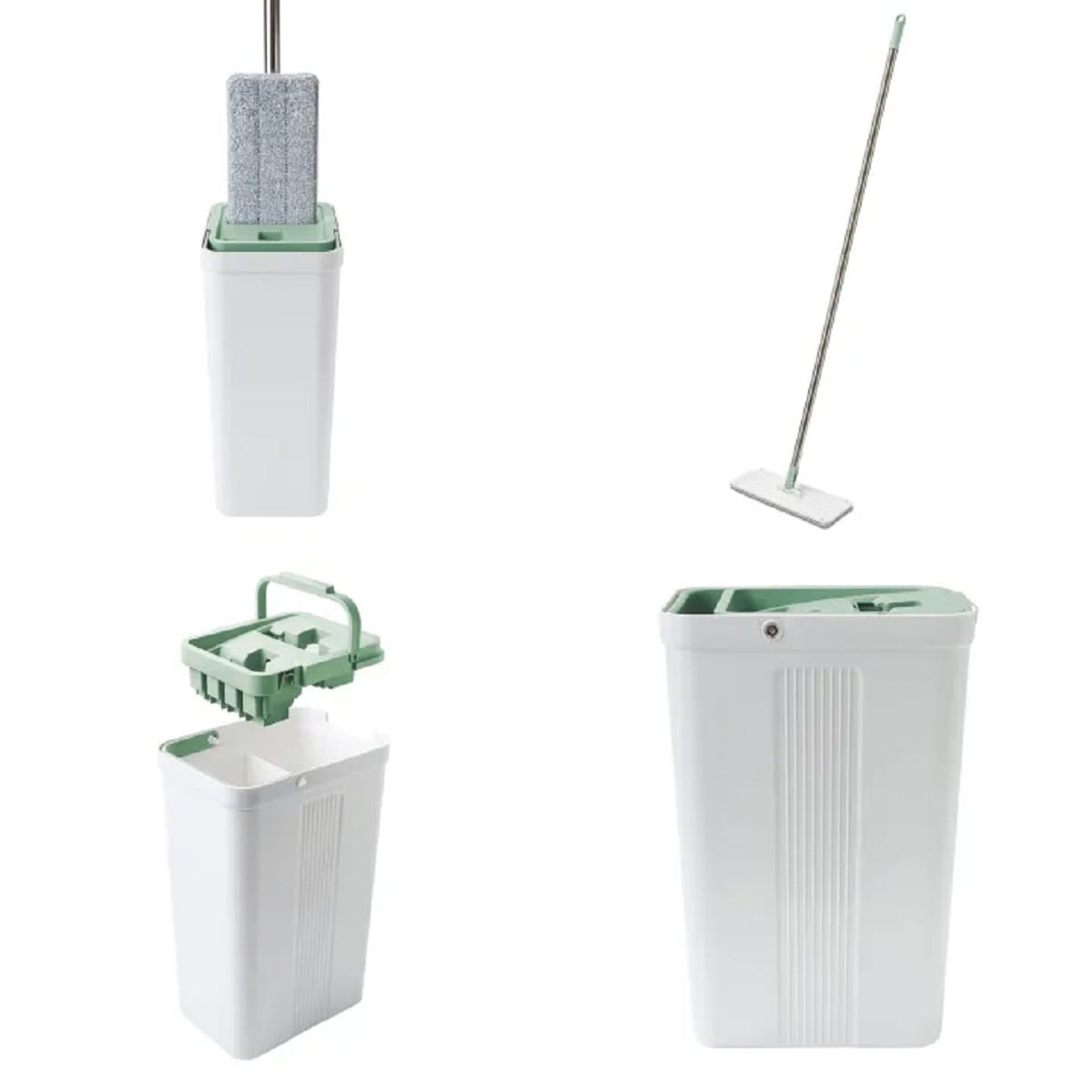 FLAT MOP WITH BUCKET SCOTCH BRITE