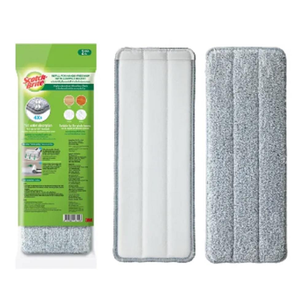 SCOTCH BRITE ANDS-FREE FLAT MICROFIBER MOP REFILL PACK (2PCS/PACK)