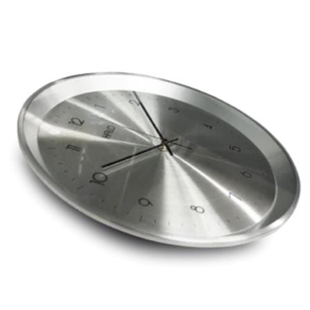 HALO WALL CLOCK 13 INCH SILVER ALUMINIUM