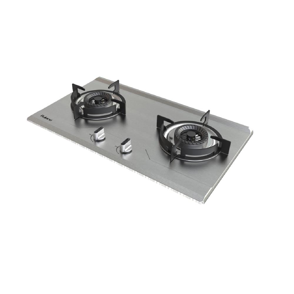 RUBINE GAS HOB RGH-CALDO2B-SS 2BURNERs STAINLESS STEEL 5.2KW 76CM