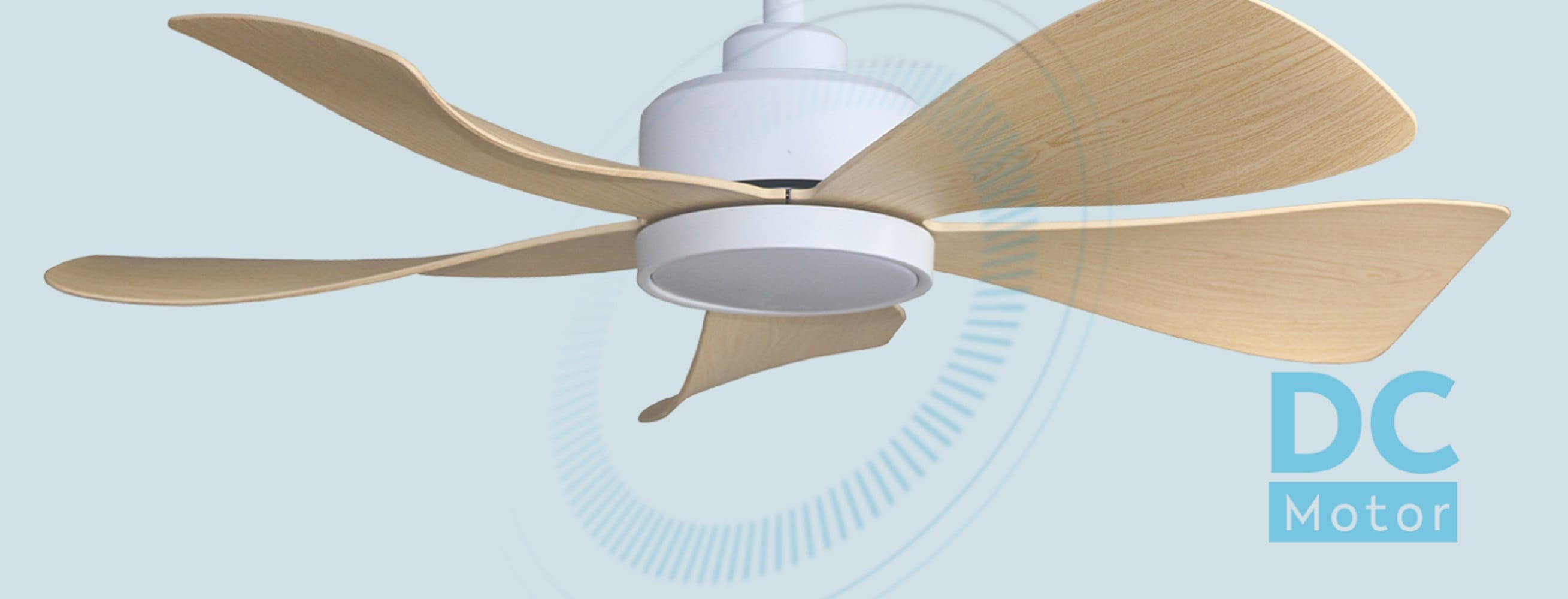 ALPHA CEILING FAN HANI 5BLADE MAPLE ABS 36"