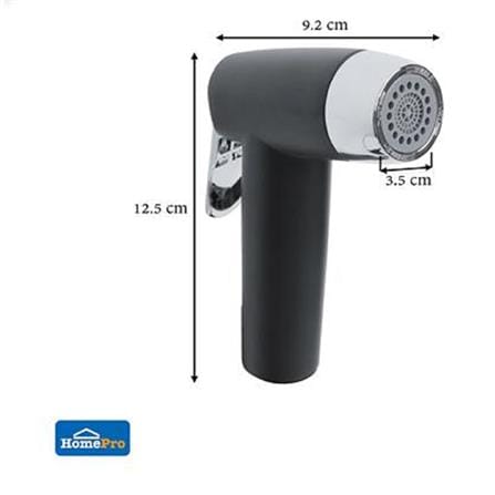 MOYA RINSING SPRAY SET AA89MCC MATT BLACK H12.5XWS3.5XD9.2 CM