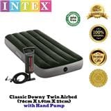 INTEX TWIN DURA-BEAM STANDARD PRESTIGE DOWNY AIRBED 64106 FOC AIR PUMP