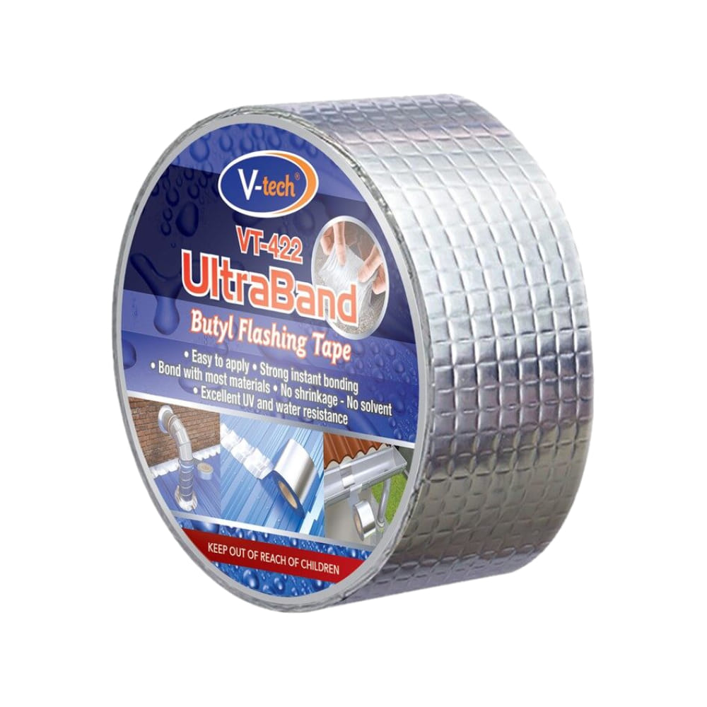 V-TECH ULTRABAND BUTYL FLASHING TAPE VT-422502M5 2INCH X 2.5 METER