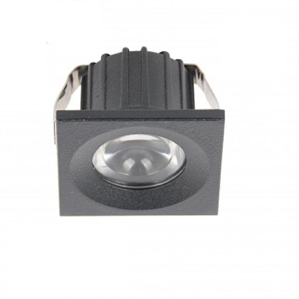 YETPLUS RECESSED EYEBALL LED EB02 3W WARM WHITE (3000K) SQUARE BLACK