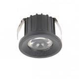 YETPLUS RECESSED EYEBALL LED EB01 3W WARM WHITE (3000K) ROUND BLACK
