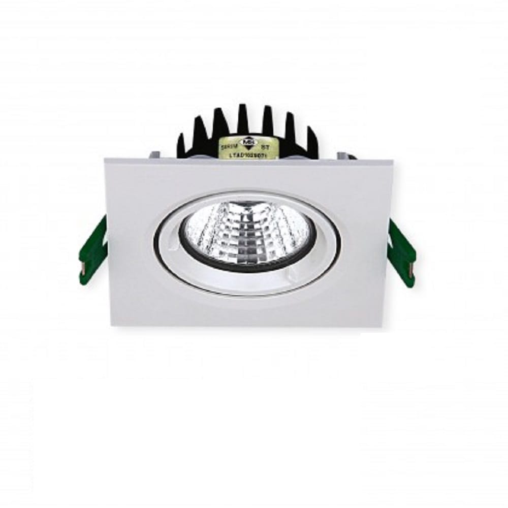 YETPLUS RECESSED EYEBALL LED EB965 5W WARM WHITE (3000K) SQUARE WHITE