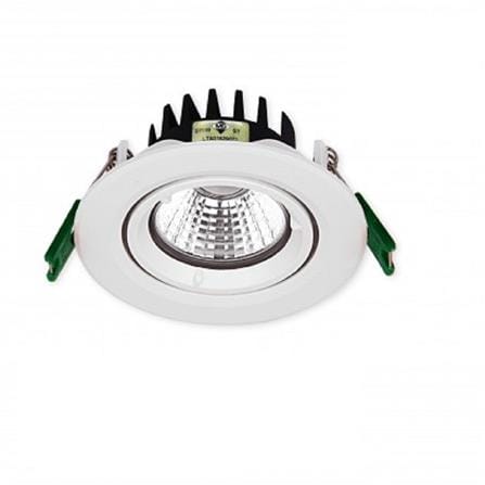 YETPLUS RECESSED EYEBALL LED EB963 5W WARM WHITE (3000K) ROUND WHITE