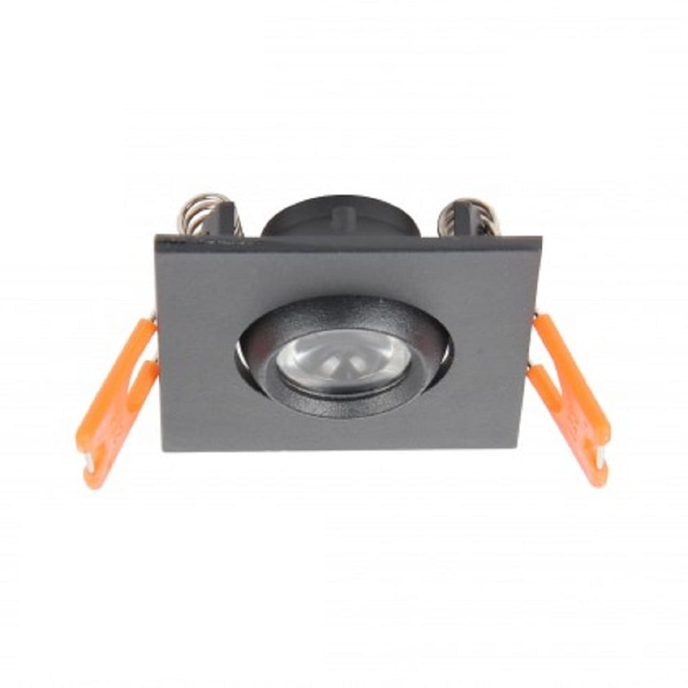 YETPLUS RECESSED EYEBALL LED EB05 3W WARM WHITE (3000K) SQUARE BLACK