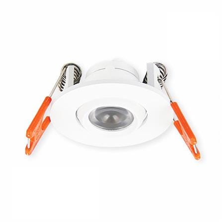YETPLUS RECESSED EYEBALL LED EB03 3W WARM WHITE (3000K) ROUND WHITE