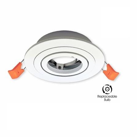 YETPLUS RECESSED EYEBALL YM003-1 GU10 ROUND WHITE