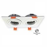YETPLUS RECESSED EYEBALL YM005-2 GU10 SQUARE WHITE