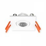 YETPLUS RECESSED EYEBALL LED EB05 3W WARM WHITE (3000K) SQUARE WHITE