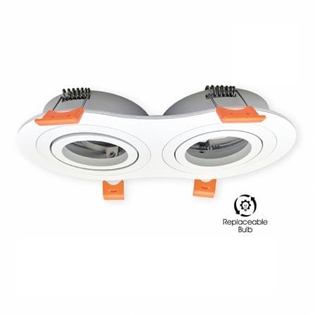YETPLUS RECESSED EYEBALL YM003-2 GU10 ROUND WHITE