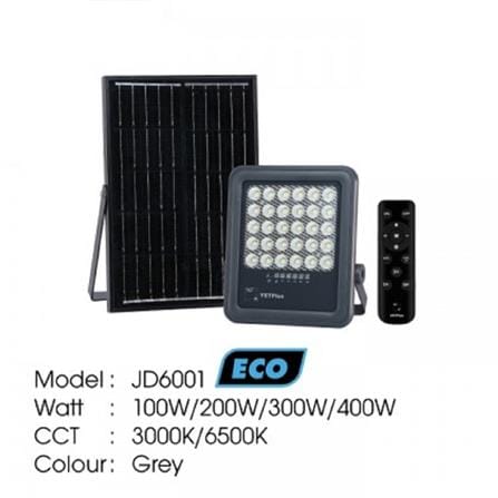 YETPLUS SOLAR ECO FLOODLIGHT JD6001 200W WARM WHITE (3000K)
