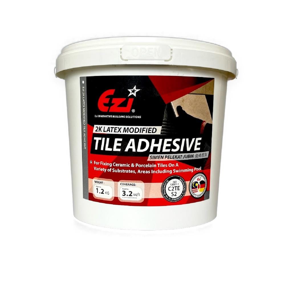 EZI EZI2K LATEX MODIFIED TILE ADHESIVE 1.2KG