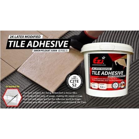 EZI EZI2K LATEX MODIFIED TILE ADHESIVE 1.2KG