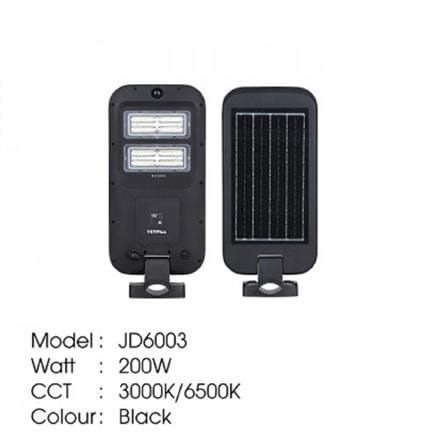 YETPLUS SOLAR ECO STREETLIGHT JD6003 200W DAYLIGHT (6500K)
