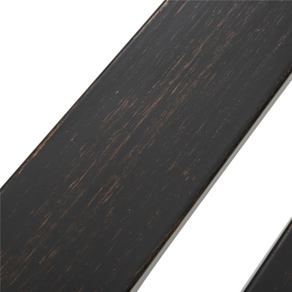 PATIO IRON BENCH SPRING EVELYN PALM BRONZE