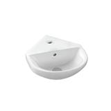 JOHNSON SUISSE WINDSOR CORNER WALL HUNG BASIN SET - WBAAWC100WW WHITE